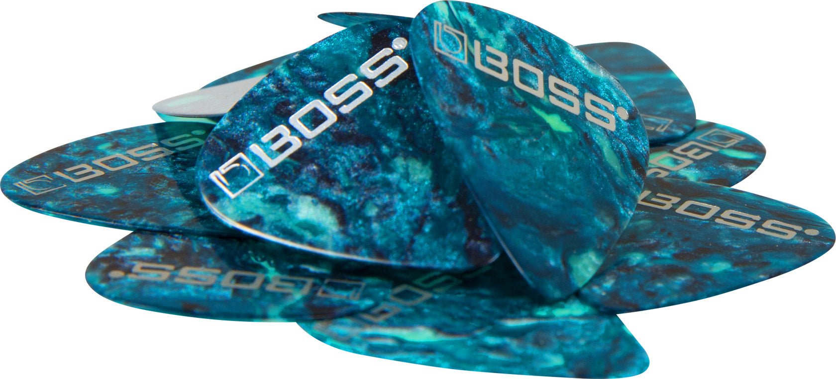 Boss Celluloid Guitar Picks - Ocean Turquoise 12 Pack by Roland Canada