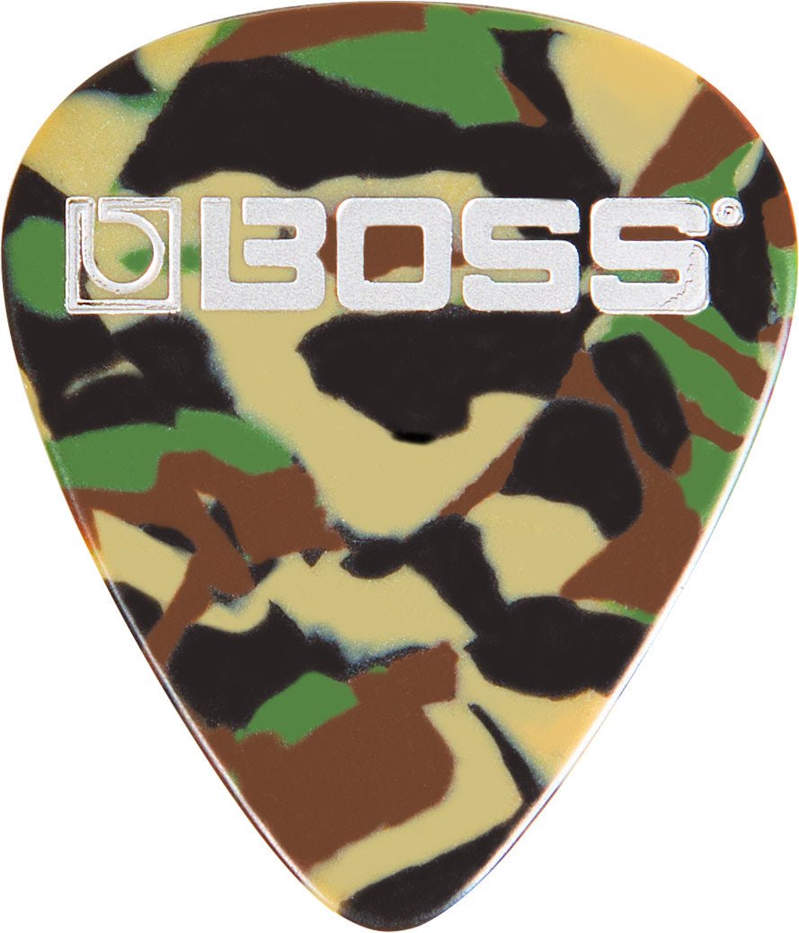 Boss Celluloid Guitar Picks—Camo 12 Pack by Roland Canada
