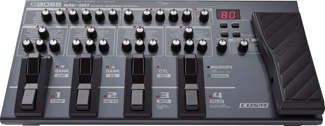 Boss ME - 80 Guitar Multiple Effects by Roland Canada