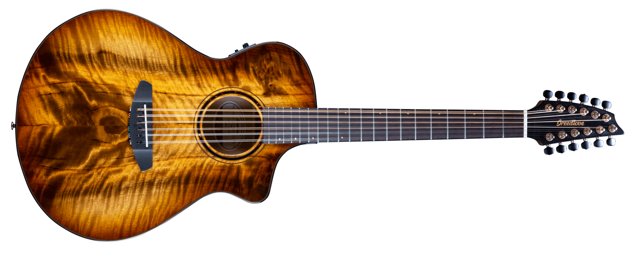 Breedlove Pursuit Exotic S Concert Amber 12 String CE Myrtlewood Myrtlewood by Two Old Hippies