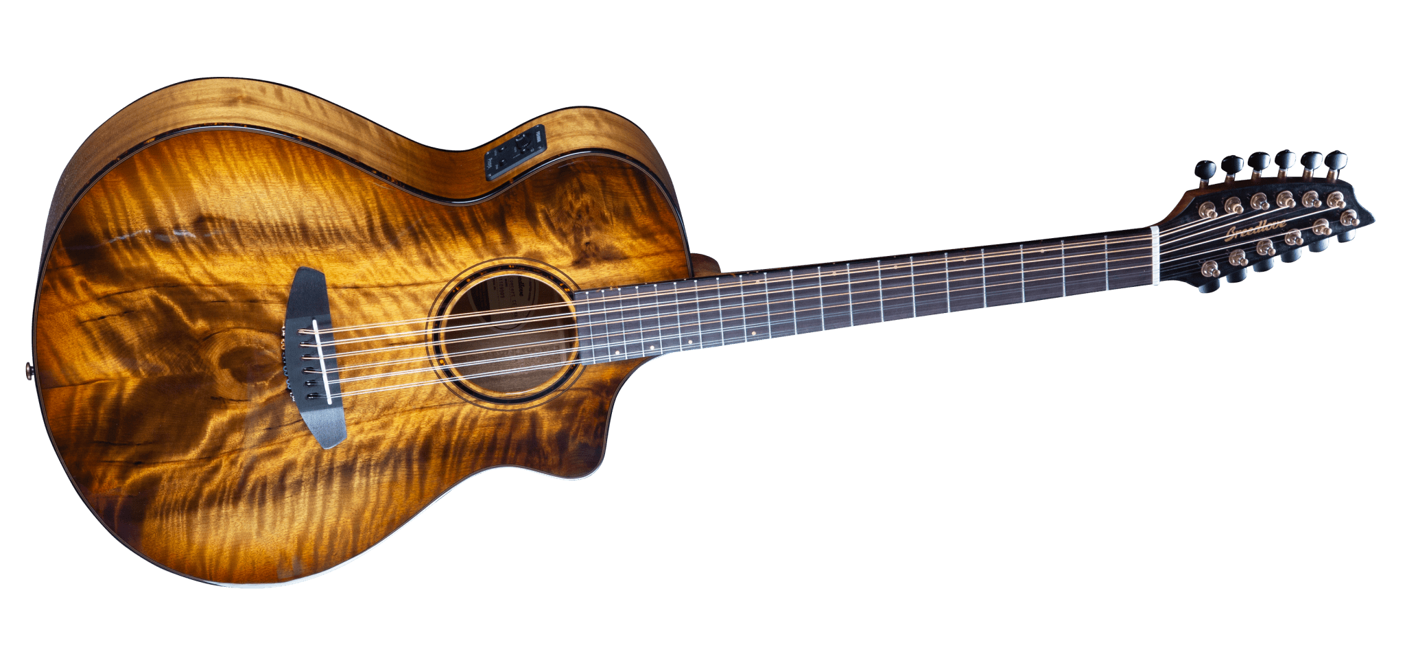 Breedlove Pursuit Exotic S Concert Amber 12 String CE Myrtlewood Myrtlewood by Two Old Hippies