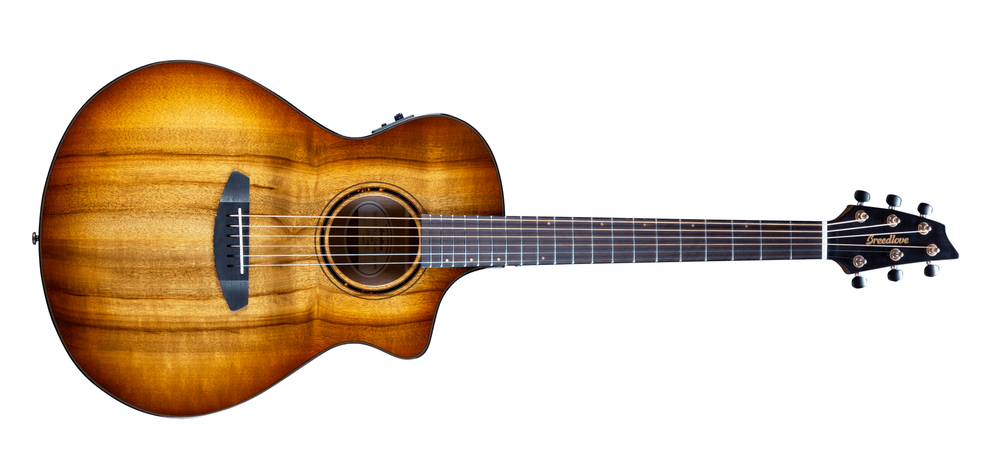 Breedlove Pursuit Exotic S Concert Amber CE Acoustic - Electric Guitar, Myrtlewood - Myrtlewood by Two Old Hippies