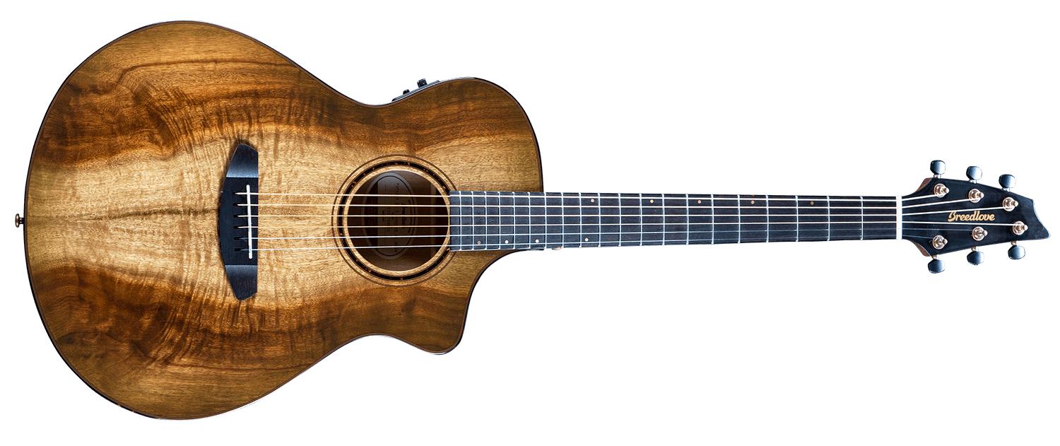 Breedlove Pursuit Exotic S Concert Sweetgrass CE Myrtlewood - Myrtlewood by Two Old Hippies