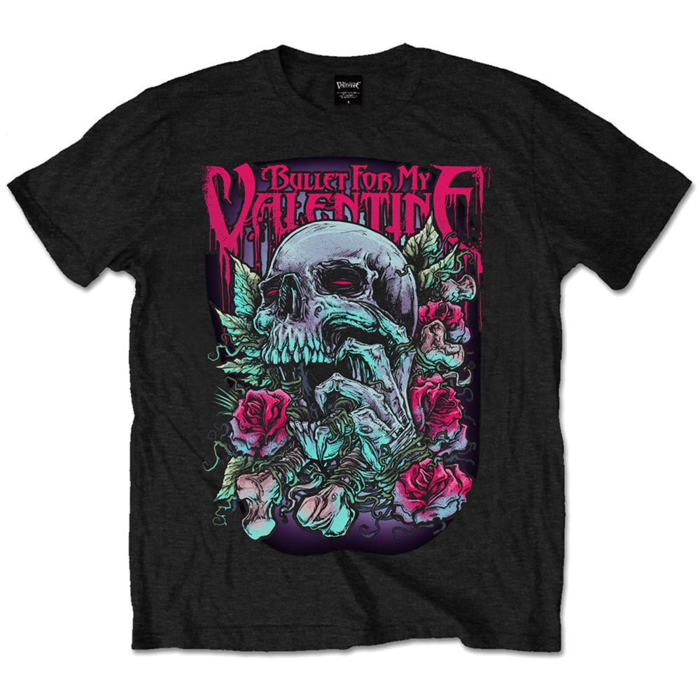 BULLET FOR MY VALENTINE UNISEX TEE: SKULL RED EYES by Rock Off Trade