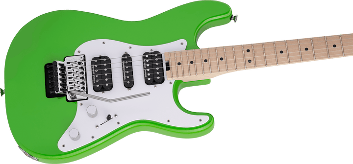 Charvel Pro - Mod So - Cal Style 1 HSH FR M, Maple Fingerboard, Slime Green by FMIC