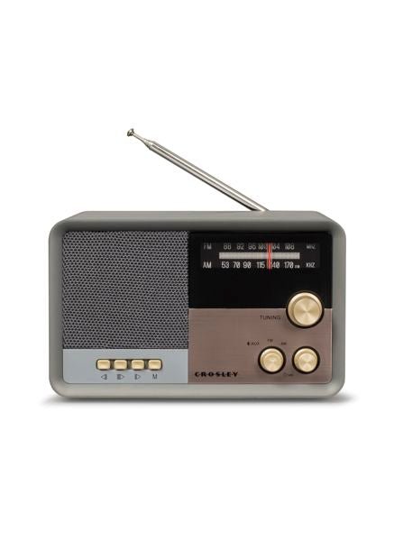 Crosley Tribute AM/FM Radio w/ Bluetooth - Charcoal by Deer Park Dist.