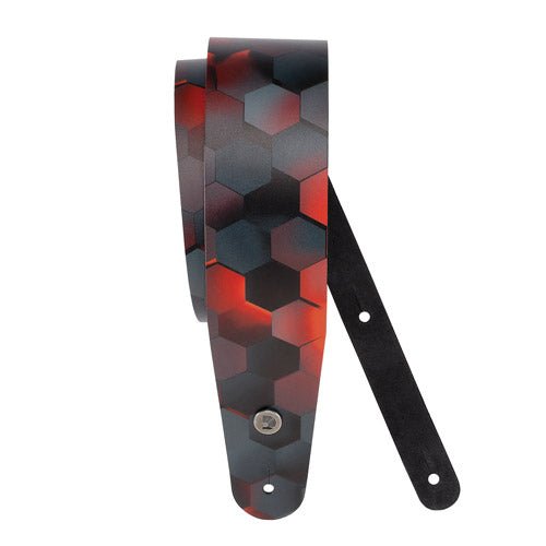 D'Addario 2.5" Printed Leather Guitar Strap by D'Addario Canada