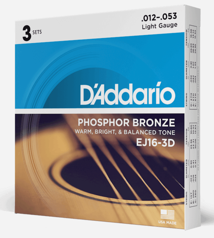 D'Addario Acoustic Guitar Strings Phosphor Bronze by D'Addario Canada