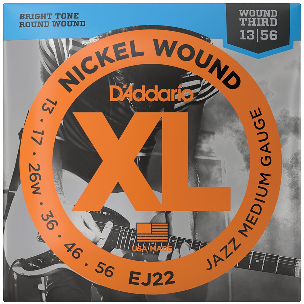 D'Addario EJ Nickel Wound Electric Guitar Strings, Jazz by D'Addario Canada