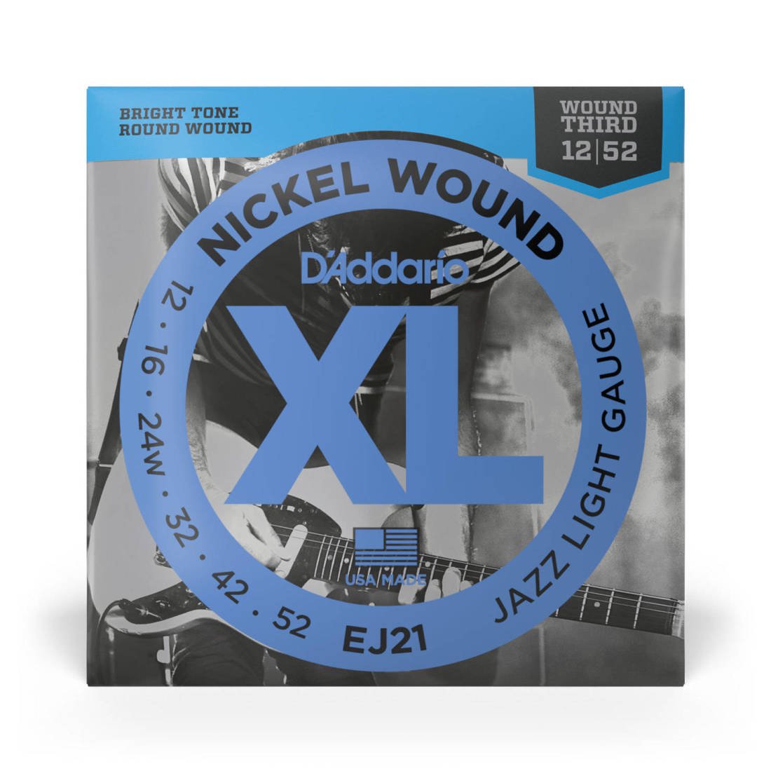 D'Addario EJ Nickel Wound Electric Guitar Strings, Jazz by D'Addario Canada