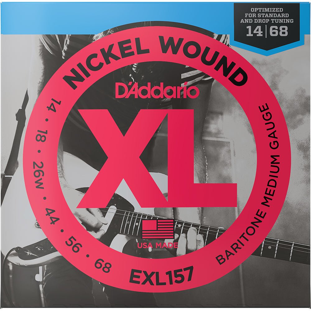D'Addario EXL157 Nickel Wound Strings, Baritone Medium 14 - 68 by D'Addario Canada