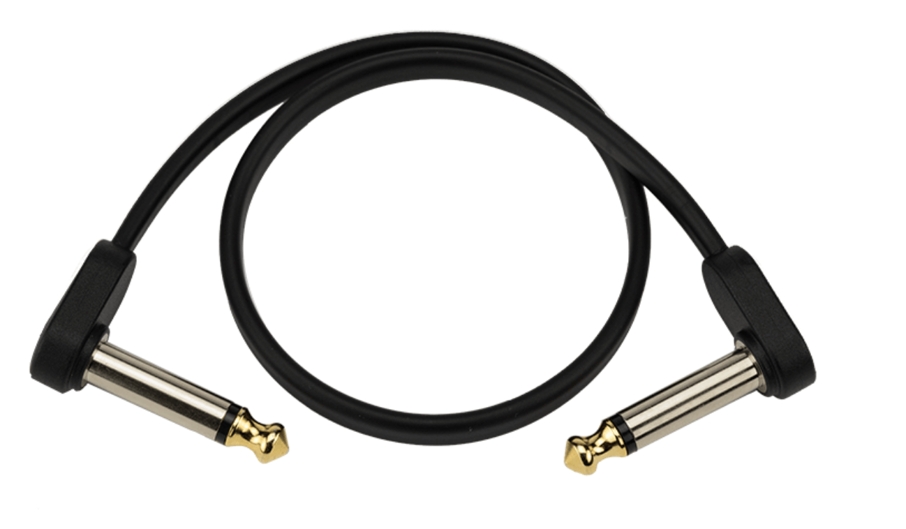 D'Addario Flat Patch Cables Matching Right - Angle, 1ft by D'Addario Canada