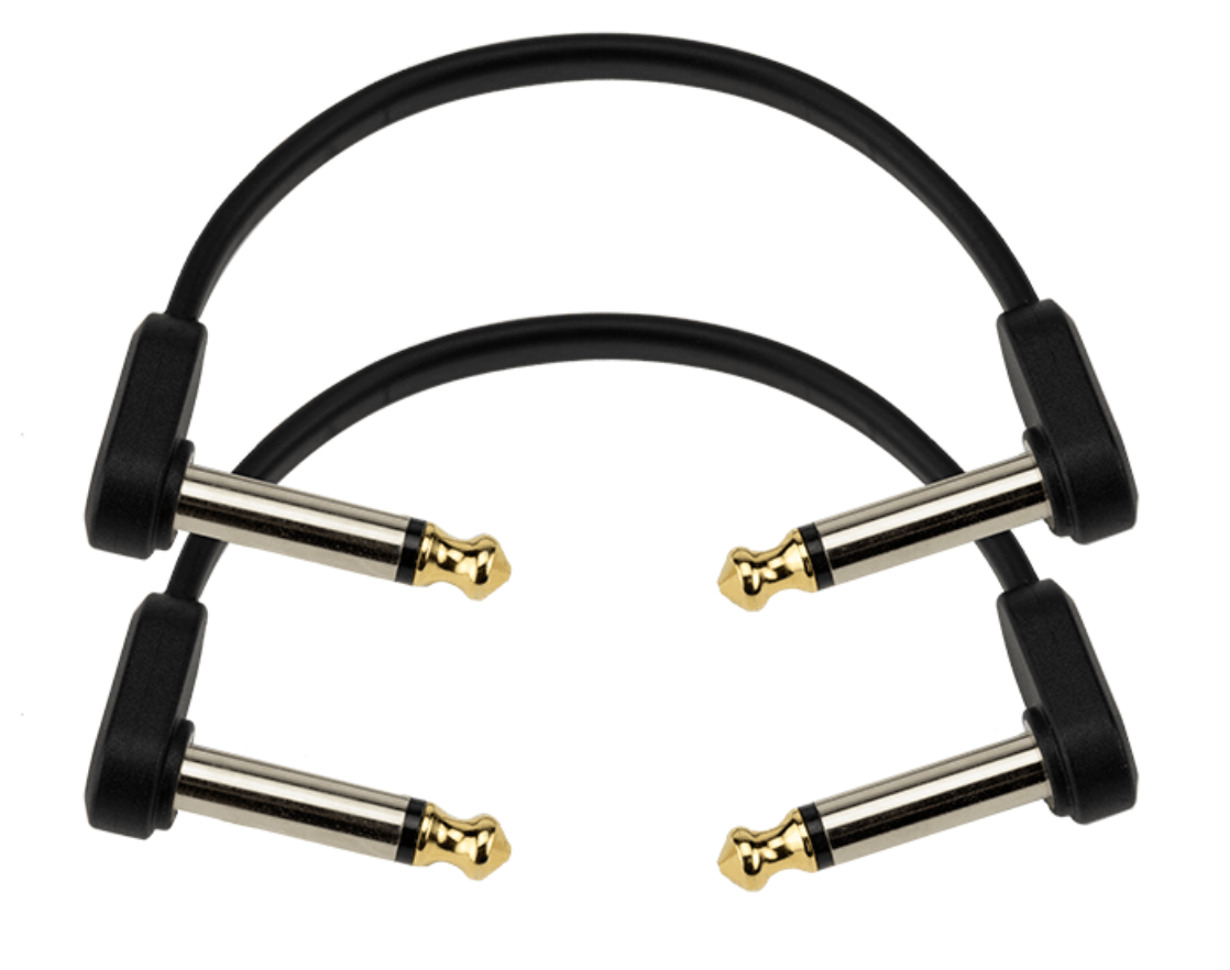 D'Addario Flat Patch Cables Matching Right - Angle, 4 inches by D'Addario Canada