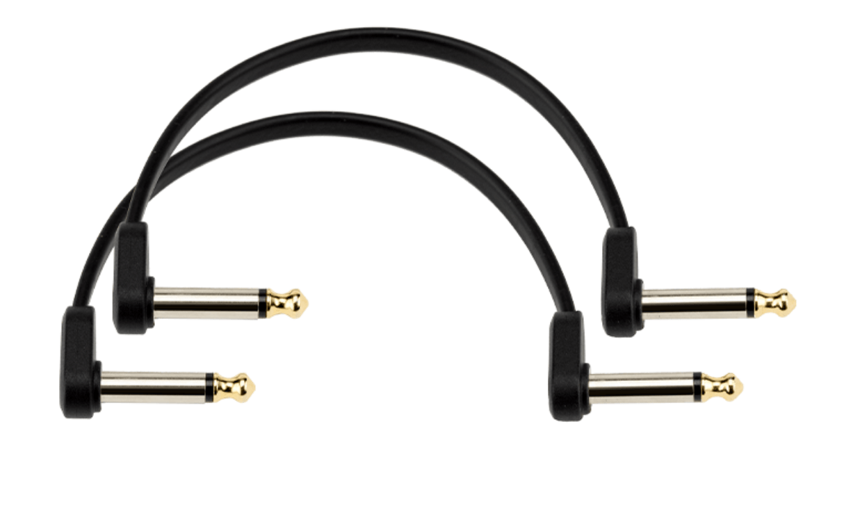D'Addario Flat Patch Cables Offset Right - Angle, 6 inches by D'Addario Canada