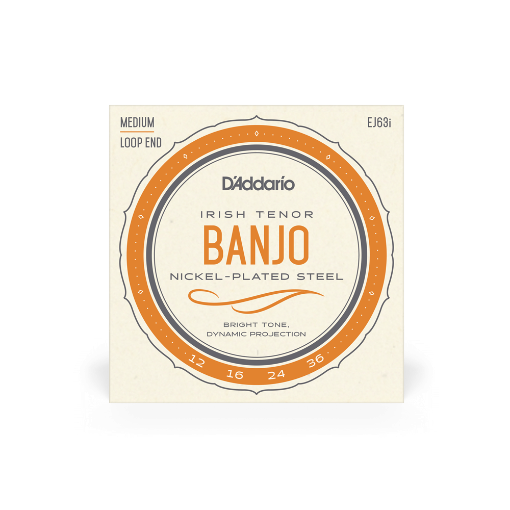 D'Addario Irish Tenor Banjo Set, Medium 12 - 63 by D'Addario Canada