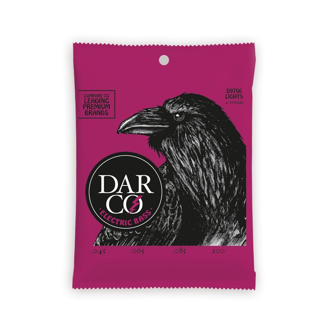 Darco Electric Bass Guitar Strings 4 String, Lights by Martin Guitar Co.