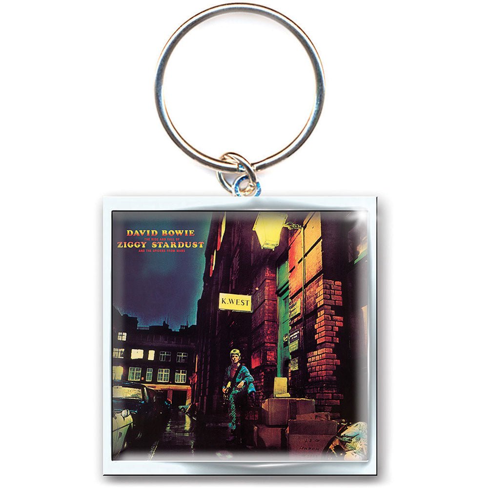 DAVID BOWIE KEYCHAIN: ZIGGY STARDUST (PHOTO - PRINT) by Rock Off Trade
