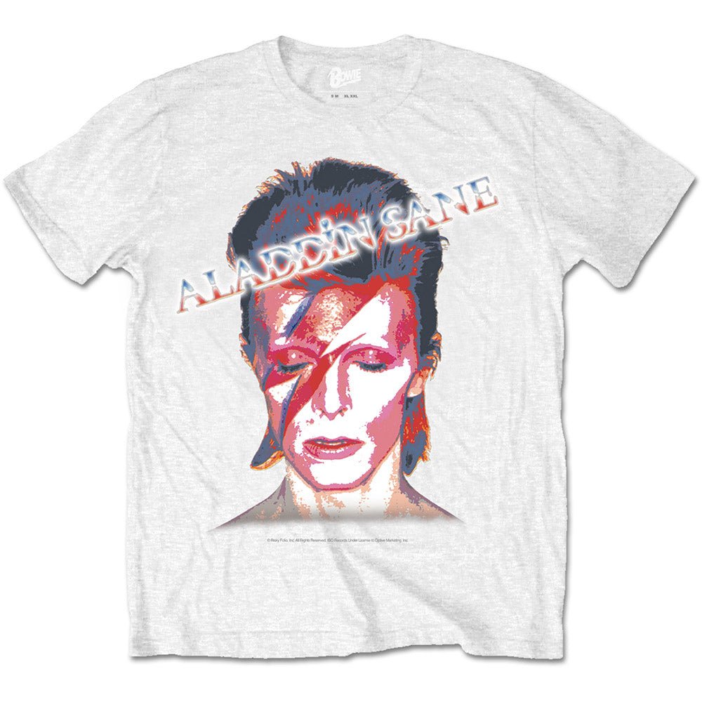 DAVID BOWIE UNISEX TEE: ALADDIN SANE by Rock Off Trade