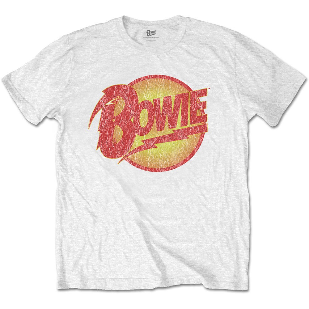 DAVID BOWIE UNISEX TEE: VINTAGE DIAMOND DOGS LOGO by Rock Off Trade