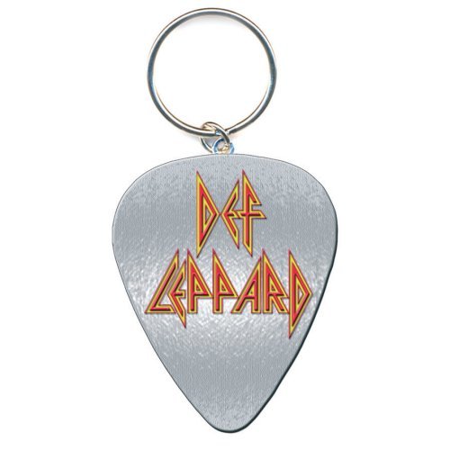 DEF LEPPARD KEYCHAIN: LOGO PICK (ENAMEL IN - FILL) by Rock Off Trade