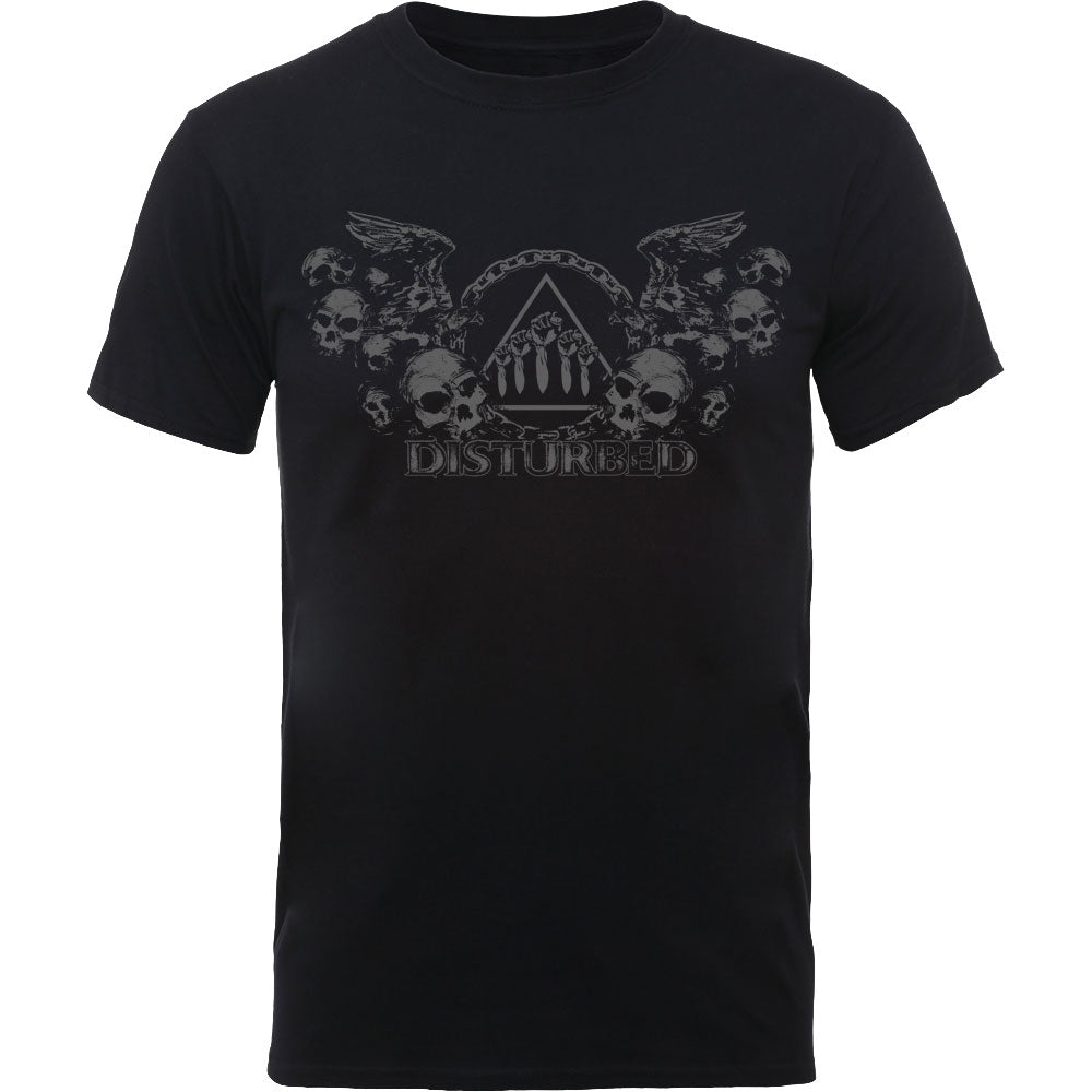 DISTURBED UNISEX TEE: BEWARE THE VULTURES by Rock Off Trade