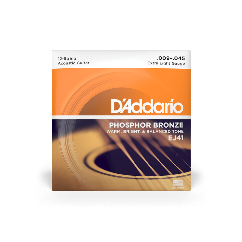 D'Addario Acoustic Guitar Strings 12-String Phosphor Bronze