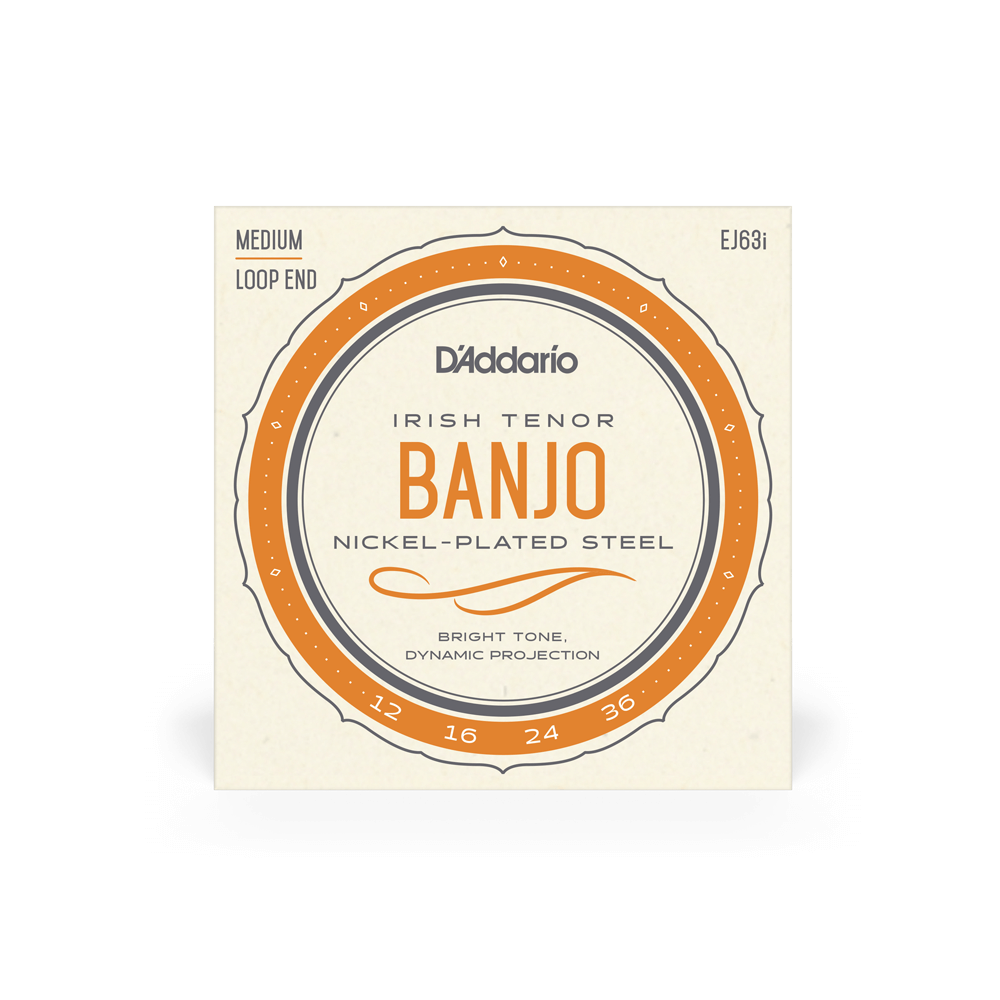 D'Addario Irish Tenor Banjo Set, Medium 12-63