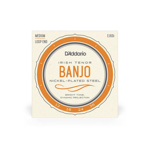 D'Addario Irish Tenor Banjo Set, Medium 12-63