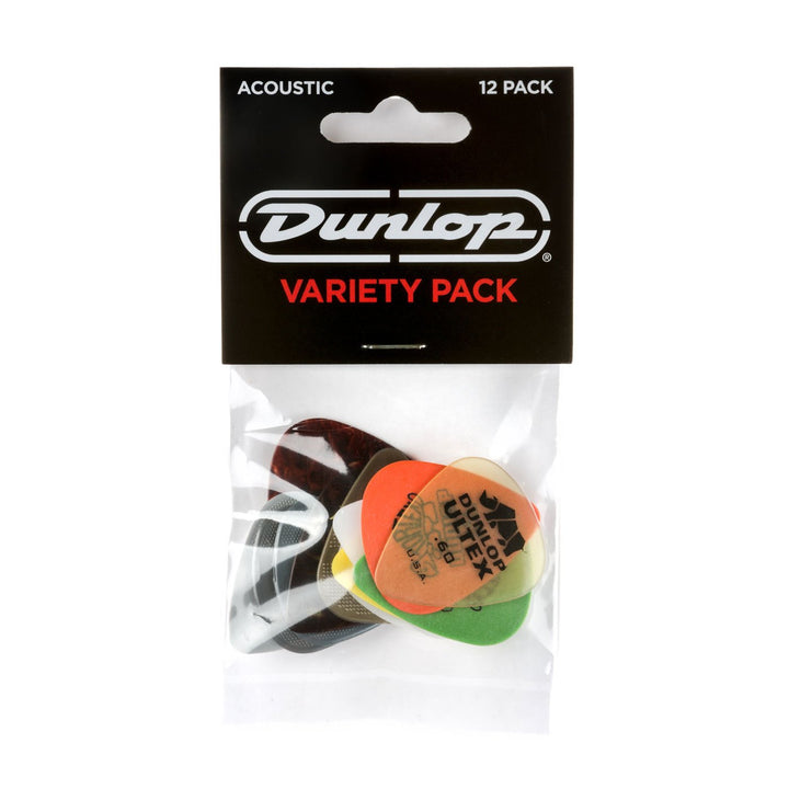 Dunlop Acoustic Guitar Pick Variety Pack (12/pack) by Coast Music