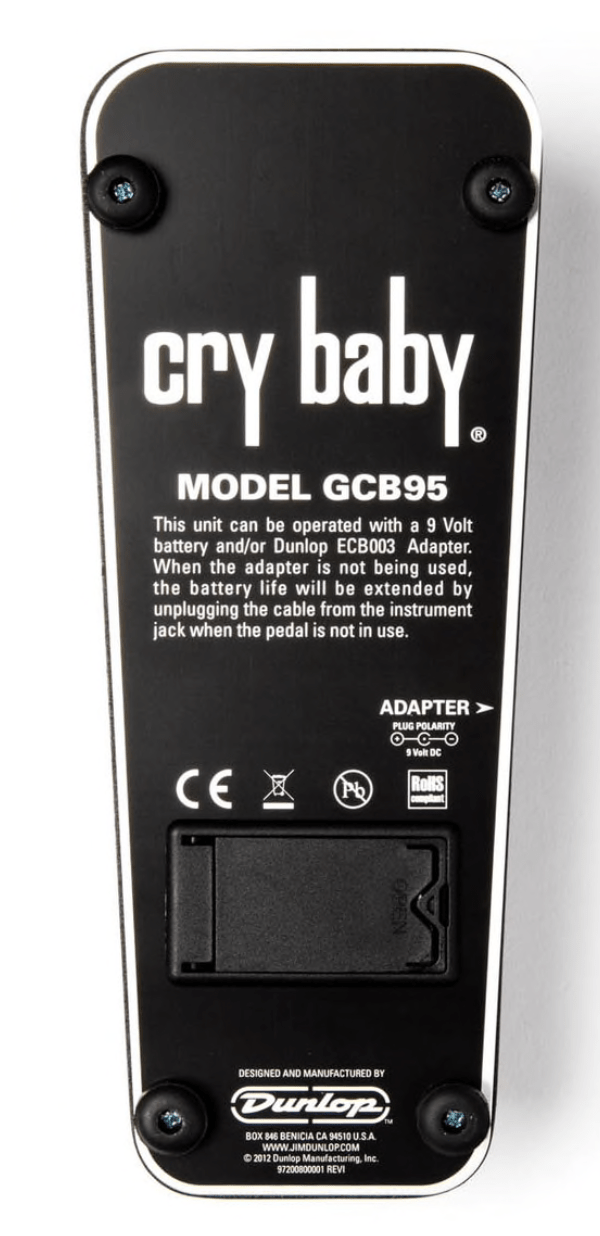 Dunlop GCB95 Original Cry Baby® Standard Wah by Coast Music