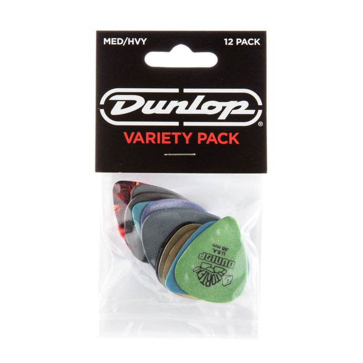 Dunlop Guitar Pick Variety Pack Med/Hvy (12/pack) by Coast Music