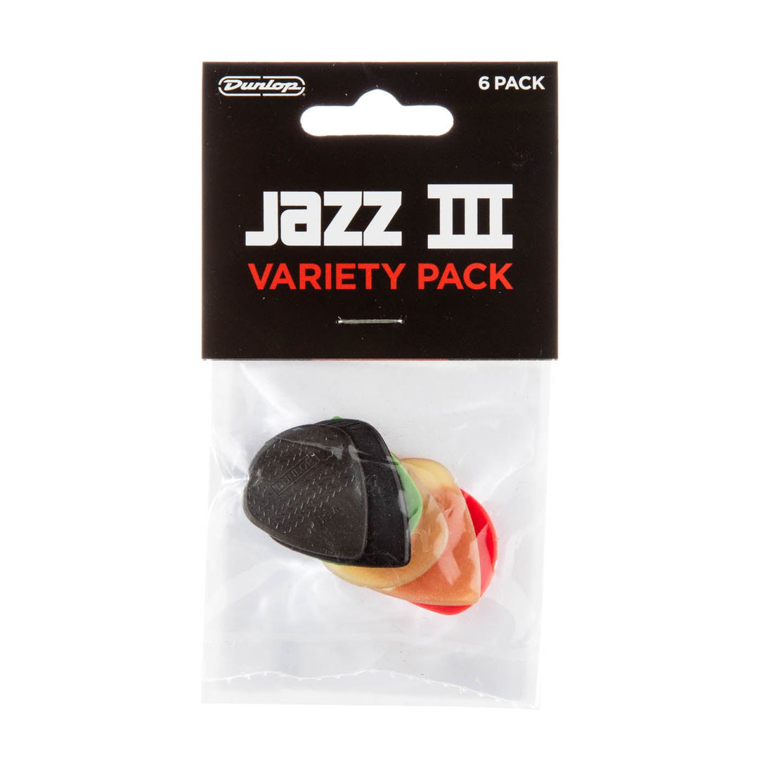 Dunlop Jazz III Pick Variery Pack (6/pack) by Coast Music