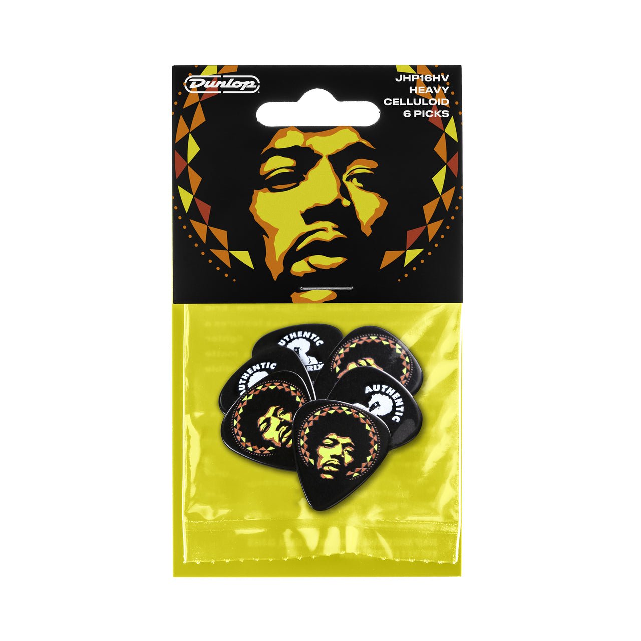Dunlop Jimi Hendrix ’69 Psych Series Aura Mandala Guitar Pick (6 - Pack) by Coast Music