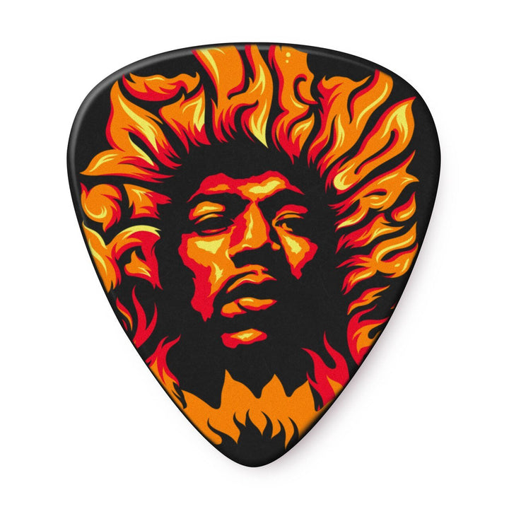 Dunlop Jimi Hendrix ’69 Psych Series Voodoo Fire Guitar Pick (6 Pack) by Coast Music