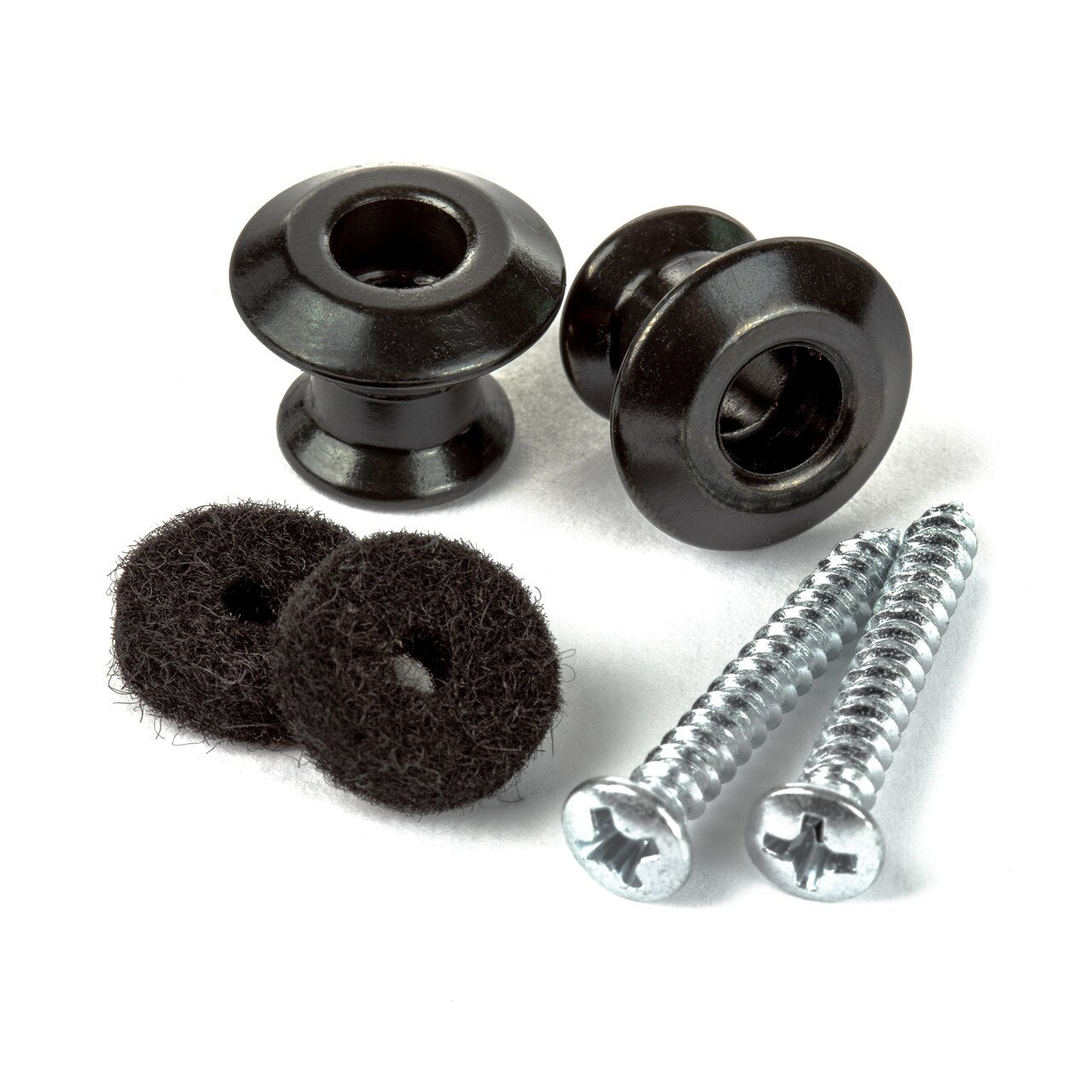 Dunlop Straplok Dual Design Strap Button Set, Black by Coast Music