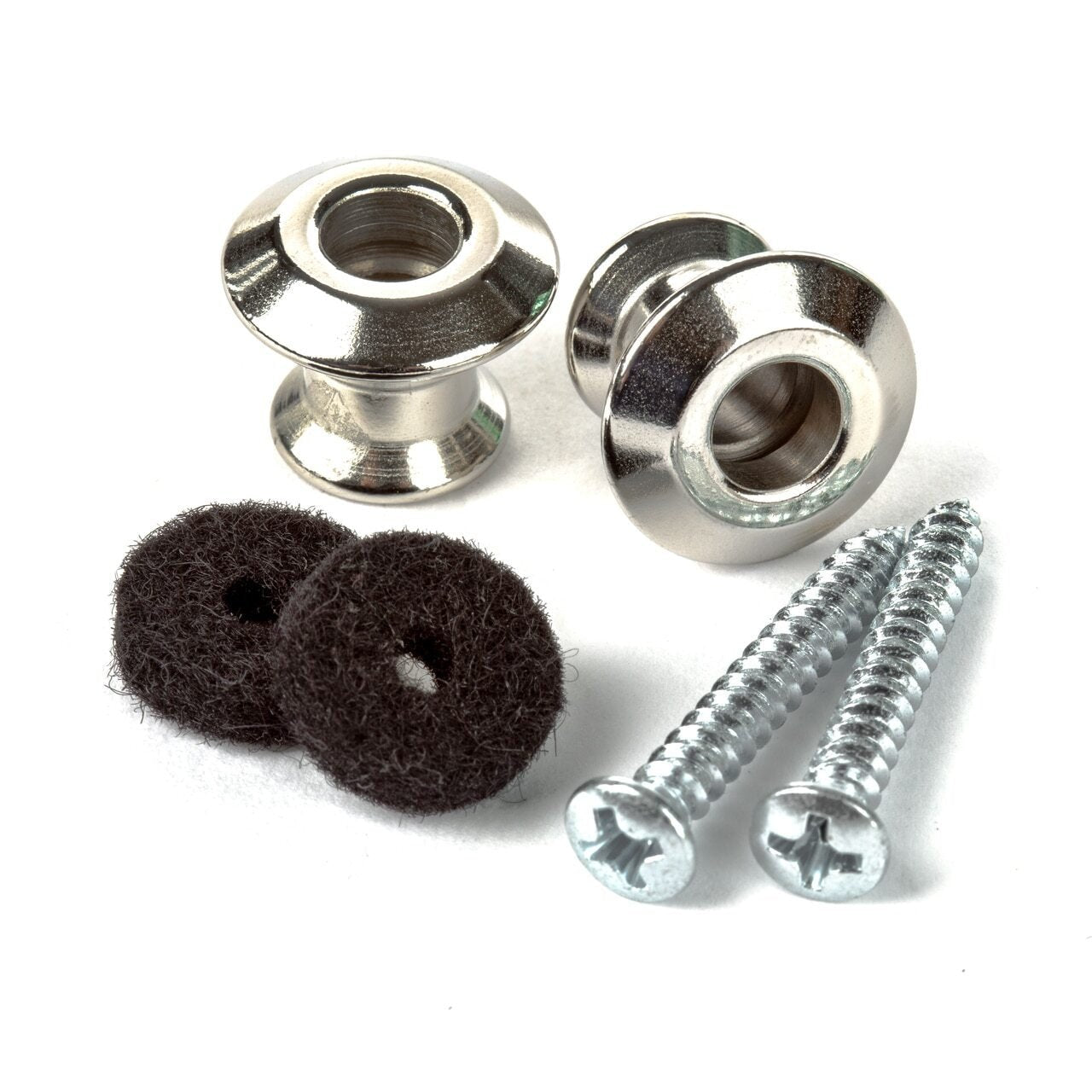 Dunlop Straplok Dual Design Strap Button Set, Nickel by Coast Music