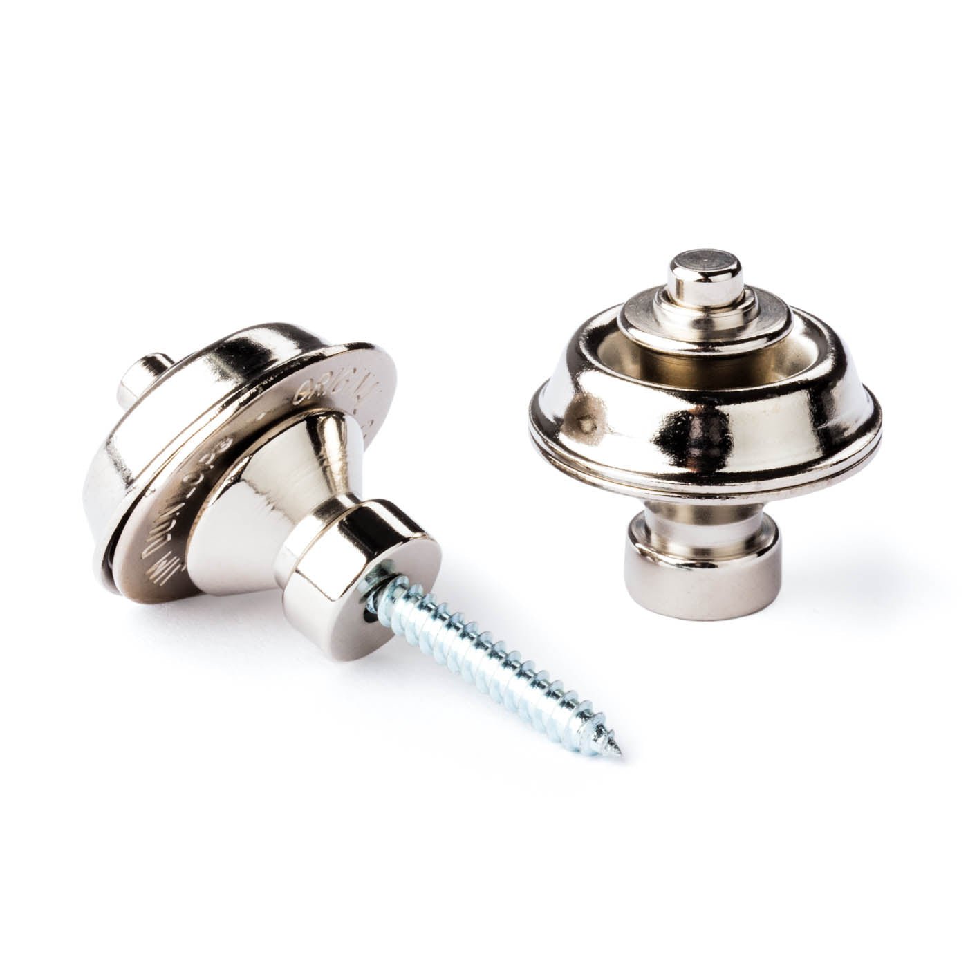 Dunlop Straplok Traditional Strap Retainer System, Nickel by Coast Music