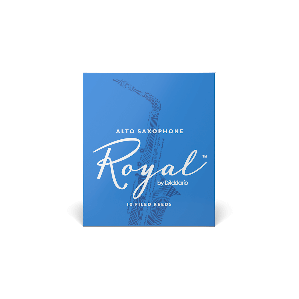 Rico Royal Alto Saxophone Reeds, 10 Pack