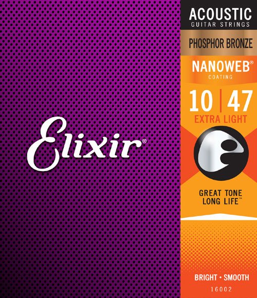 ELIXIR Acoustic Phosphor Bronze With Nanoweb Coating by Coast Music