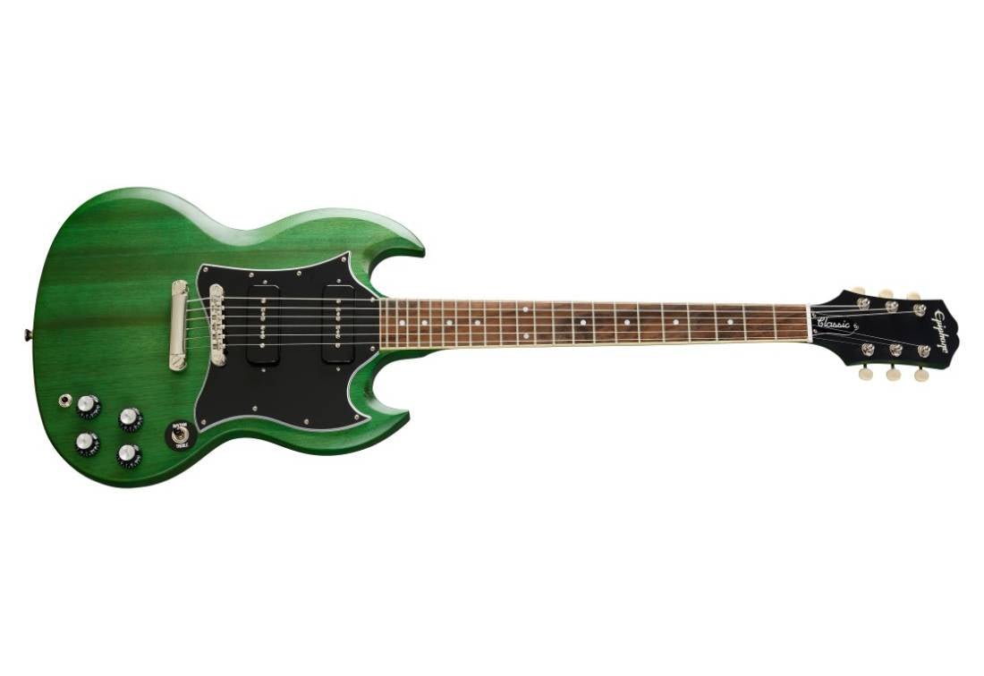 Epiphone SG Classic Worn P - 90s - Worn Inverness Green by Yorkville