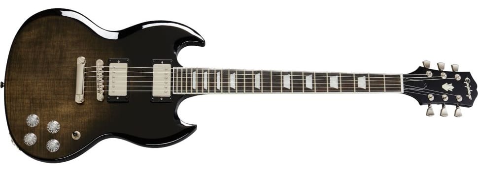 Epiphone SG Modern Figured, Trans Black Fade by Yorkville
