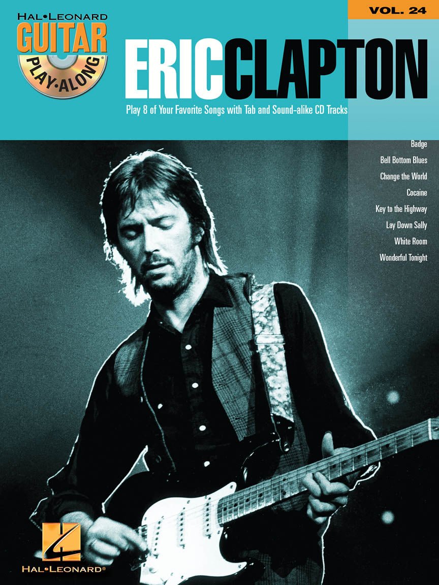 ERIC CLAPTON Guitar Play - Along Volume 24 by Hal Leonard