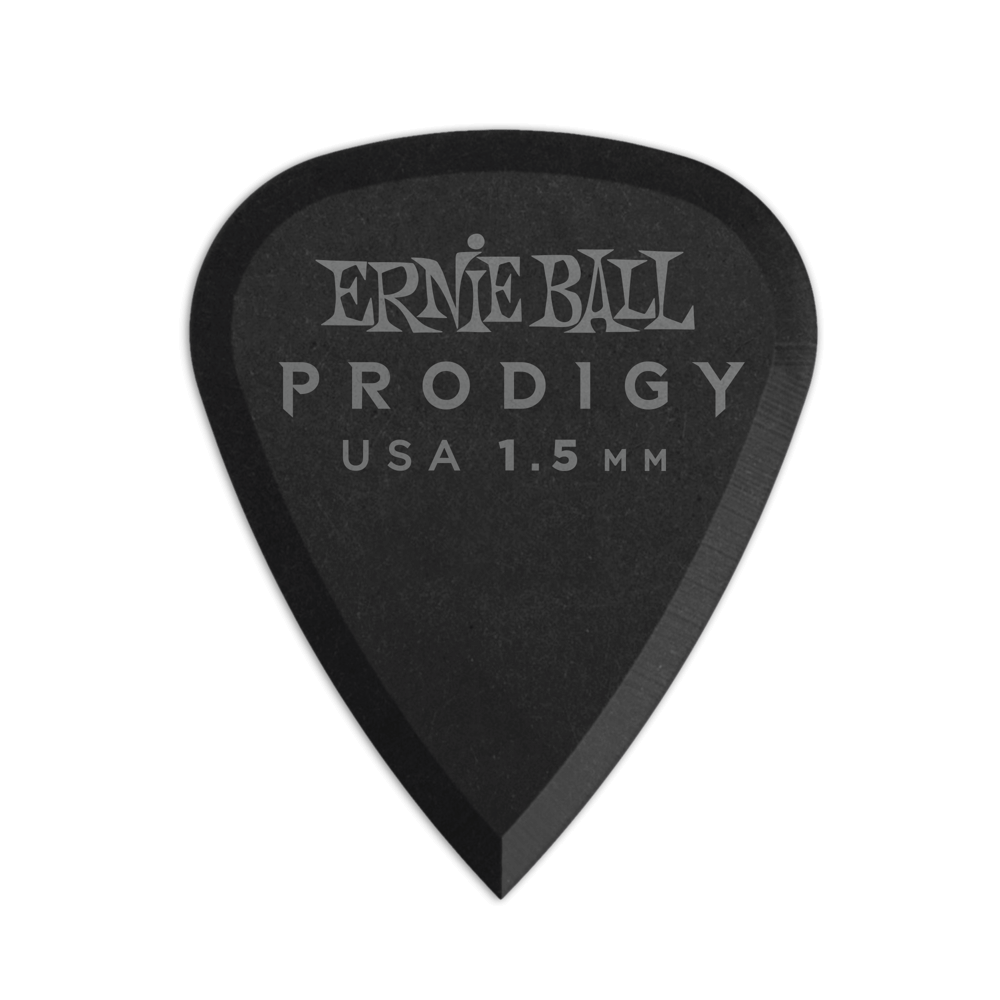 Ernie Ball 1.5mm Black Standard Prodigy Picks - 6 Pack by Yorkville