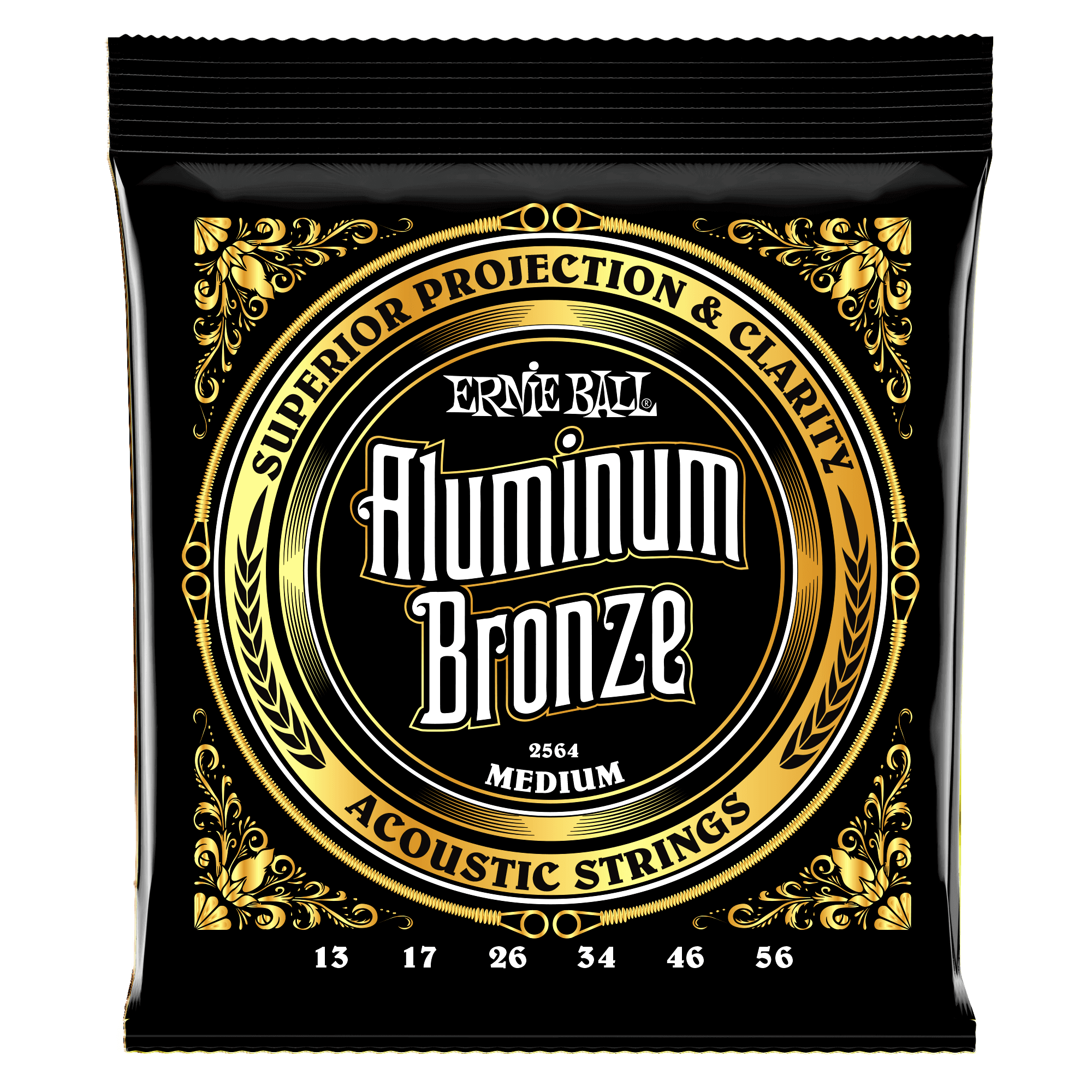 Ernie Ball Aluminum Bronze Acoustic Strings - Medium by Yorkville