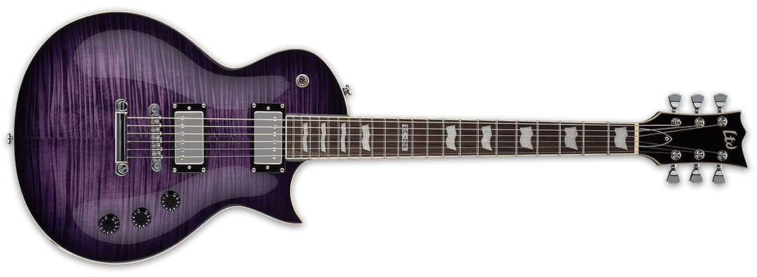 ESP LTD EC - 256FM Electric Guitar, See Thru Purple Sunburst by B&J