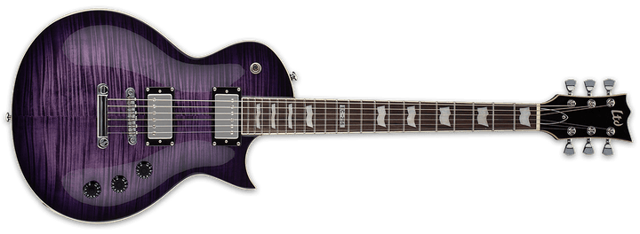 ESP LTD EC - 256FM Electric Guitar, See Thru Purple Sunburst by B&J