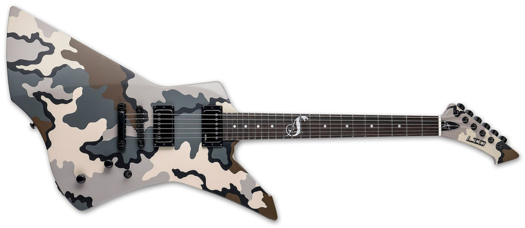 ESP LTD Snakebyte Camo Electric Guitar With Case, Kuiu Camo Satin by B&J