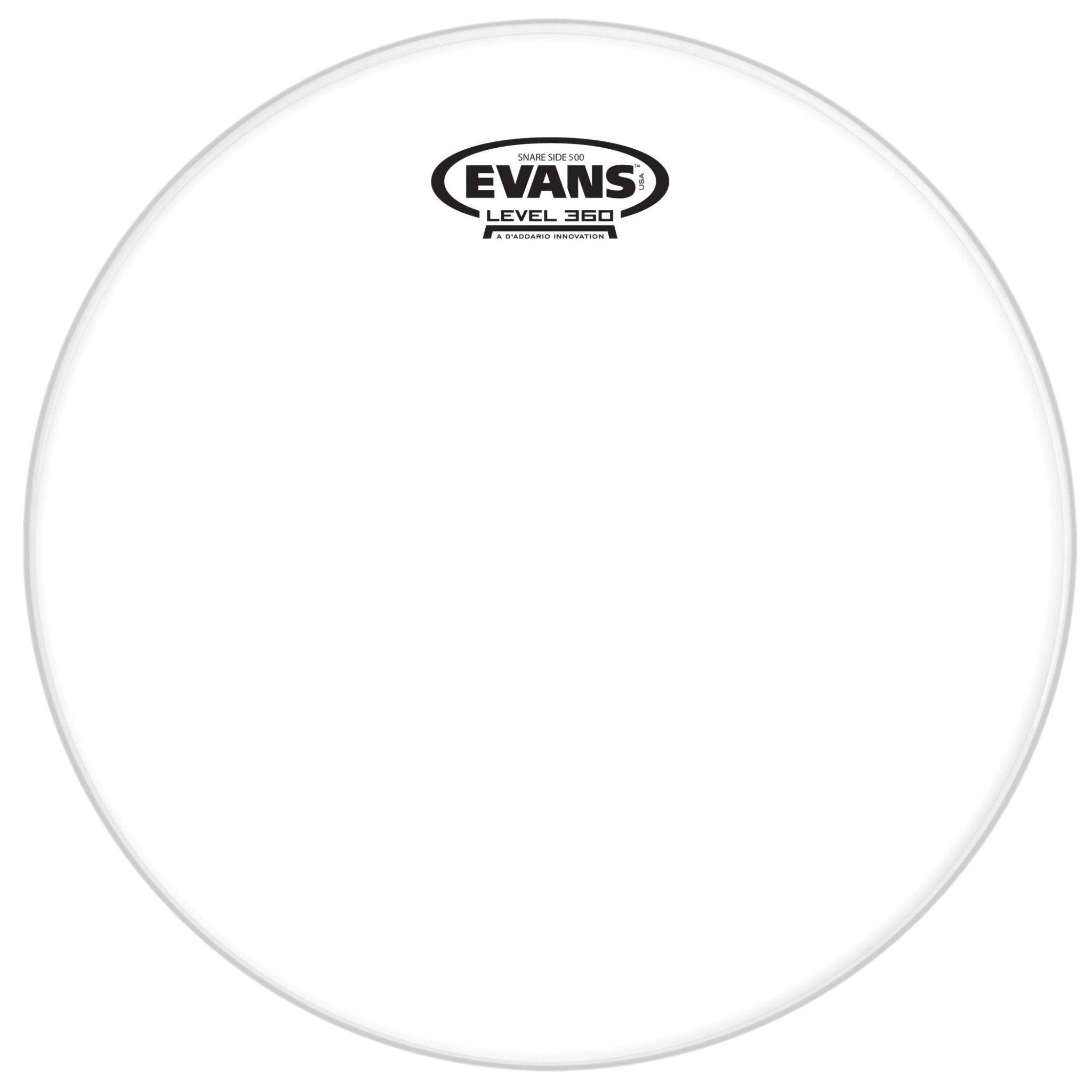 Evans 14" Clear 500 Snare Side Head by D'Addario Canada
