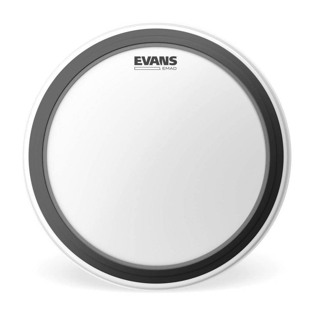Evans EMAD Coated White 18" Bass Drum Head by D'Addario Canada