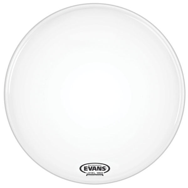 Evans EQ3 - NP No Port Smooth White 16" Bass Drum Head by D'Addario Canada